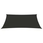 Parasolar, antracit, 3/5×4 m, țesătură oxford, trapez