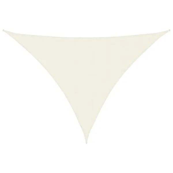 Pânză parasolar, crem, 3x4x5m, țesătură oxford, triunghiular