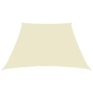 Pânză parasolar, crem, 3/4×3 m, țesătură Oxford, trapez