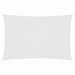 Pânză parasolar, alb, 2×5 m, țesătură oxford, dreptunghiular
