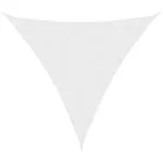 Parasolar, alb, 3x3x3 m, țesătură oxford, triunghiular