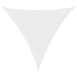 Parasolar, alb, 3x3x3 m, țesătură oxford, triunghiular