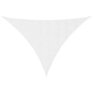 Pânză parasolar, alb, 4x5x6,4 m, țesătură oxford, triunghiular
