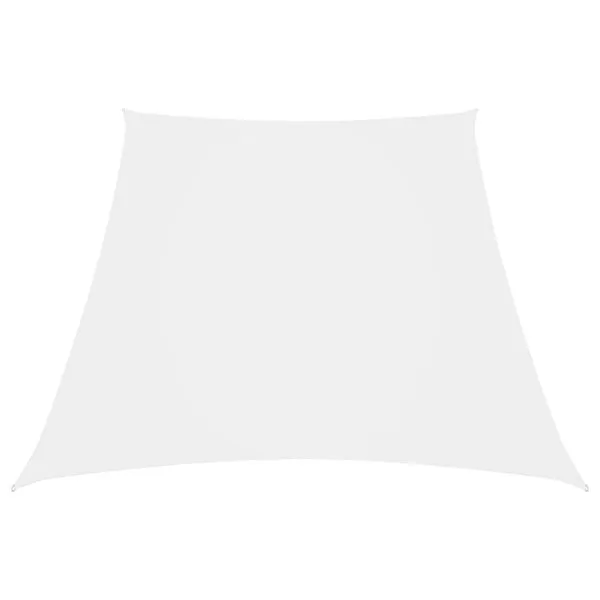 Parasolar, alb, 2/4×3 m, țesătură oxford, trapez