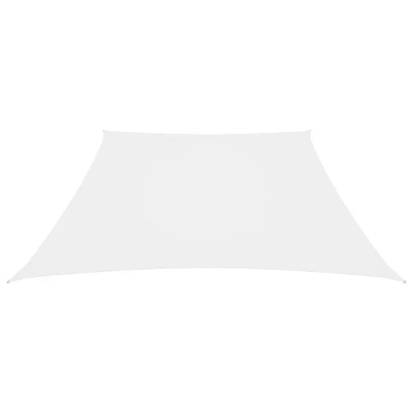 Parasolar, alb, 2/4×3 m, țesătură oxford, trapez