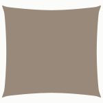 Parasolar, gri taupe, 2,5×2,5 m, țesătură oxford, pătrat