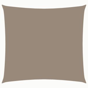 Pânză parasolar, gri taupe, 3,6×3,6 m, țesătură oxford, pătrat