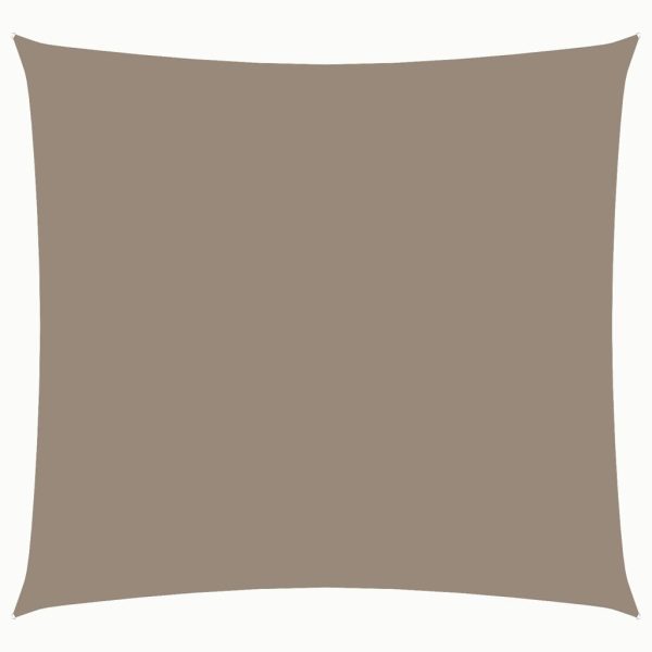 Pânză parasolar, gri taupe, 3,6×3,6 m, țesătură oxford, pătrat