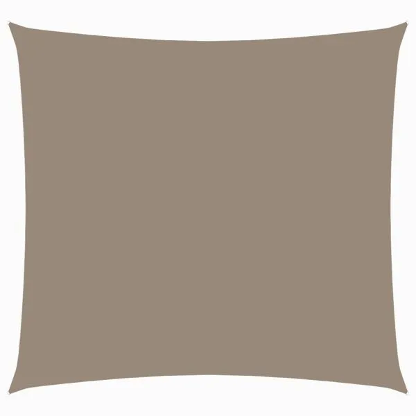Pânză parasolar, gri taupe, 4,5×4,5 m, țesătură oxford, pătrat