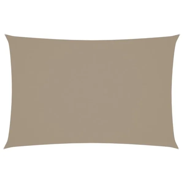 Pânză parasolar gri taupe 2×4 m țesătură oxford dreptunghiular