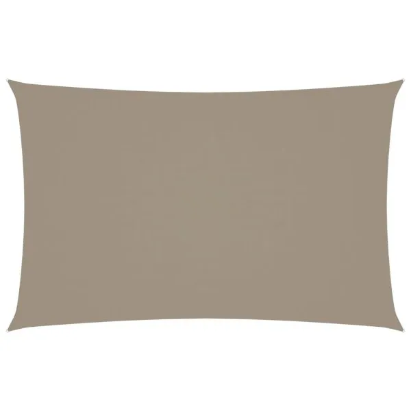 Pânză parasolar gri taupe 2,5x5m țesătură oxford dreptunghiular