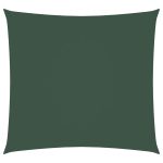 Parasolar, verde închis, 2,5×2,5 m, țesătură oxford, pătrat