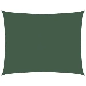 Parasolar verde închis 2×3,5 m țesătură oxford dreptunghiular