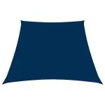 Parasolar, albastru, 3/5×4 m, țesătură oxford, trapez