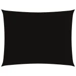 Pânză parasolar, negru, 4×5 m, țesătură oxford, dreptunghiular