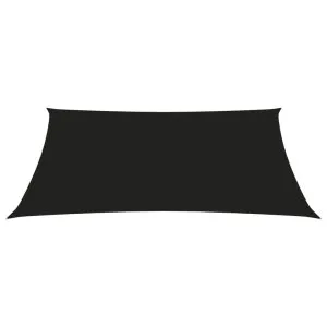 Parasolar, negru, 2/4×3 m, țesătură oxford, trapez