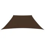 Parasolar, maro, 3/5×4 m, țesătură oxford, trapez