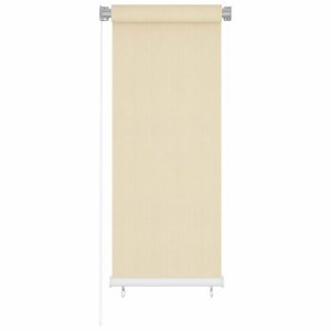 Jaluzea tip rulou de exterior, crem, 60×140 cm, HDPE