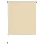 Jaluzea tip rulou de exterior, crem, 80×230 cm, HDPE
