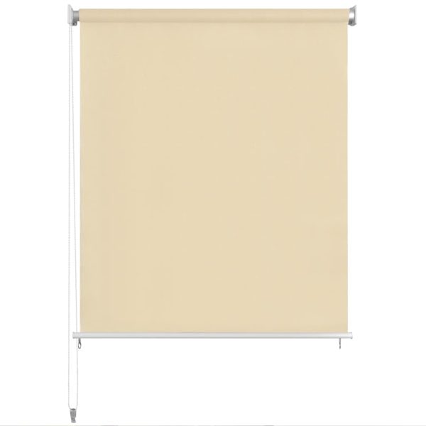 Jaluzea tip rulou de exterior, crem, 80×230 cm, HDPE
