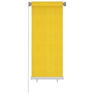 Jaluzea tip rulou de exterior, galben, 60×140 cm, HDPE