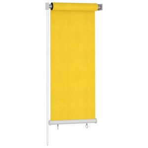 Jaluzea tip rulou de exterior, galben, 60×140 cm, HDPE