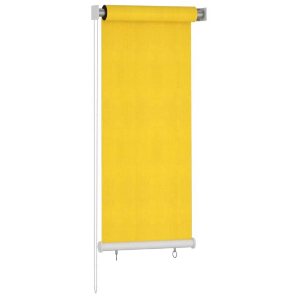 Jaluzea tip rulou de exterior, galben, 60×140 cm, HDPE