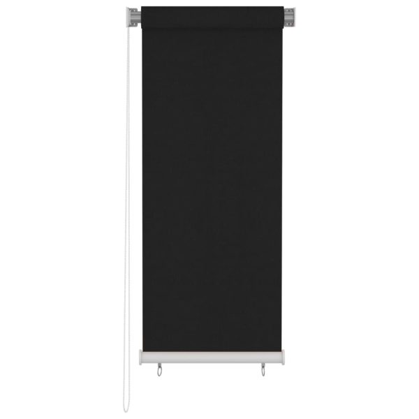 Jaluzea rulou de exterior, negru, 60×140 cm