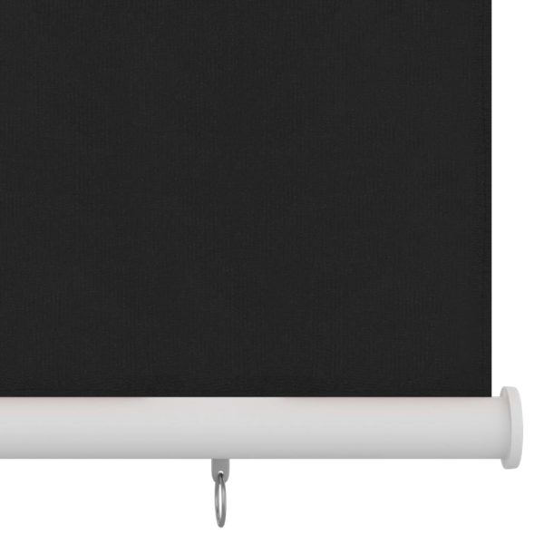 Jaluzea rulou de exterior, negru, 60×140 cm