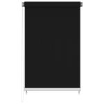 Jaluzea tip rulou de exterior, negru, 180×230 cm