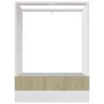 Dulap de cuptor, stejar Sonoma, 60x46x81,5 cm, lemn prelucrat