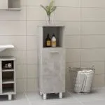 Dulap de baie, gri beton, 30x30x95 cm, lemn prelucrat