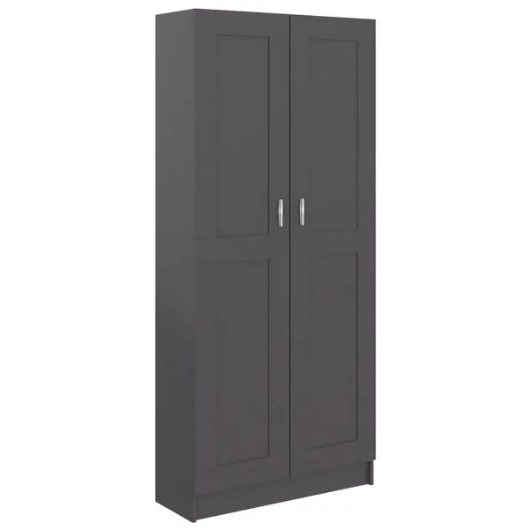Bibliotecă, gri, 82,5 x 30,5 x 185,5 cm, PAL