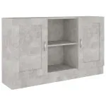 Dulap, gri beton, 120×30,5×70 cm, lemn prelucrat