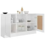 Dulap, alb extralucios, 120×30,5×70 cm, lemn prelucrat