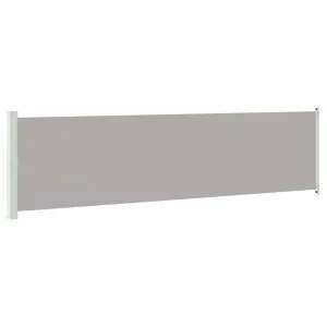 Copertină laterală retractabilă de terasă, gri, 600 x 160 cm