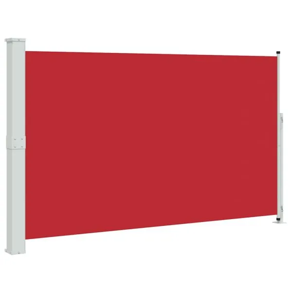 Copertină laterală retractabilă de terasă, roșu, 180×300 cm