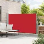 Copertină laterală retractabilă de terasă, roșu, 180×300 cm