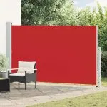 Copertină laterală retractabilă de terasă, roșu, 180×300 cm