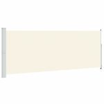 Copertină laterală retractabilă de terasă, crem, 180×500 cm