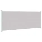 Copertină laterală retractabilă de terasă, gri, 200×500 cm