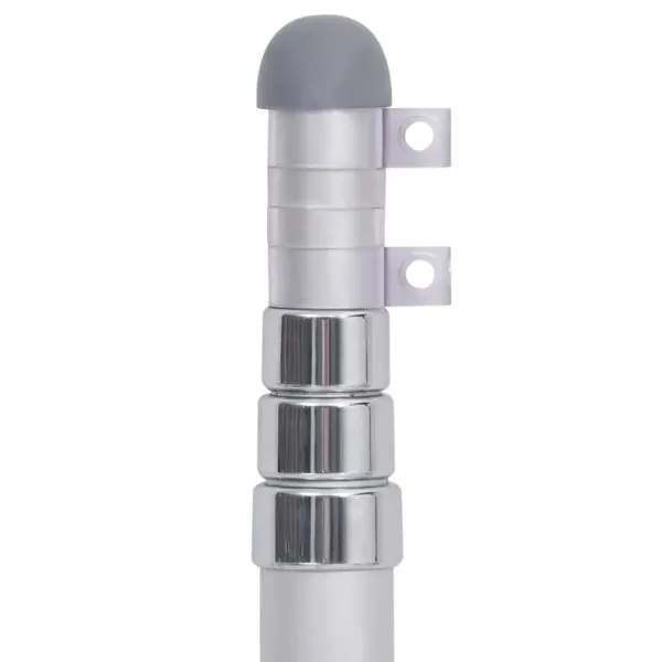 Stâlp de steag telescopic, 4 m, aluminiu