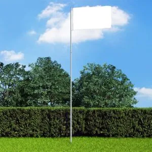 Stâlp de steag telescopic, 4 m, aluminiu