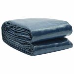 Folie solară plutitoare piscină, negru/albastru, 250 cm, PE
