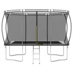 Set trambulină dreptunghiulară, 335x244x90 cm, 150 kg