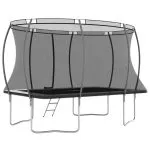 Set trambulină dreptunghiulară, 335x244x90 cm, 150 kg