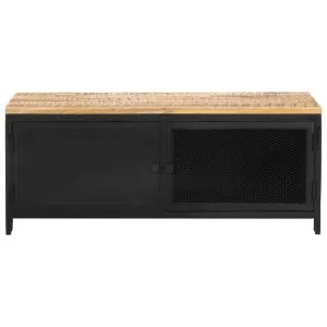 Măsuță de cafea, 90 x 50 x 37, lemn masiv de mango nefinisat