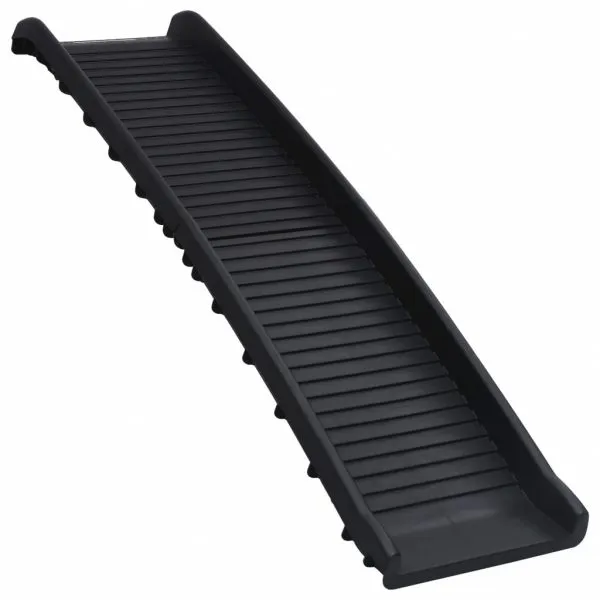 Rampă pentru câini pliabilă, negru, 155,5 x 40 x 15,5 cm