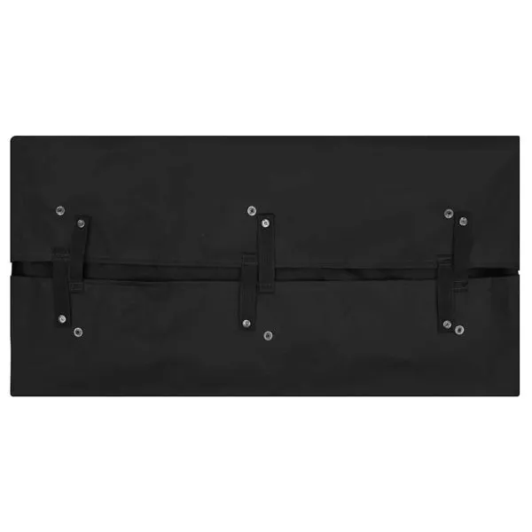 Căptușeală cărucior grădină, negru, 81x41x40 cm, textil