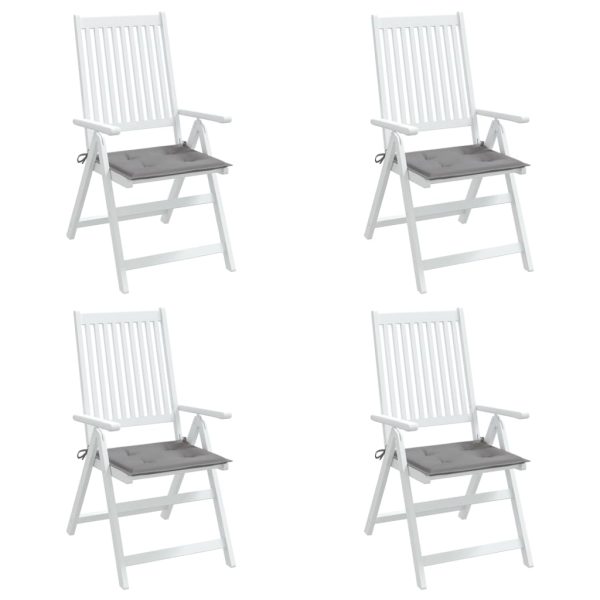Perne scaune de grădină 4 buc. gri 50x50x3 cm țesătură Oxford